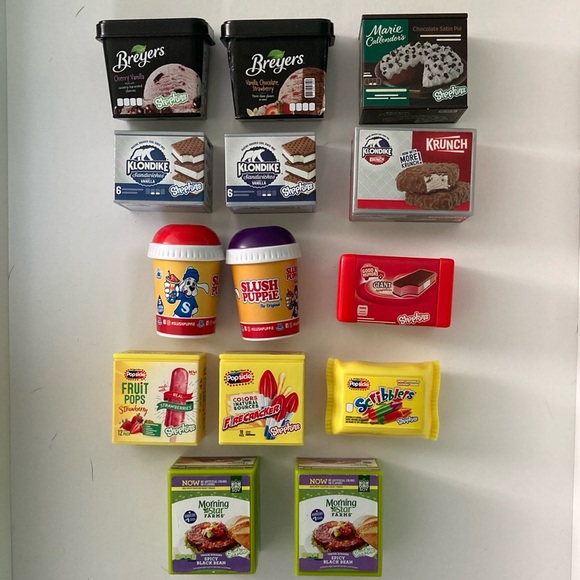 Shopkins lot - 14 frozen foods set - Breyers, Klondike, Slush Puppies, Popsicles - Picture 2 of 5